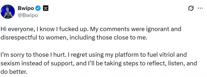 S15世界赛主题曲MV将延迟发布：Bwipo因性别歧视言论而被删除戏份